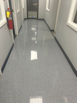 Before & After Commercial VCT Floor Cleaning in Taylors, SC (2)
