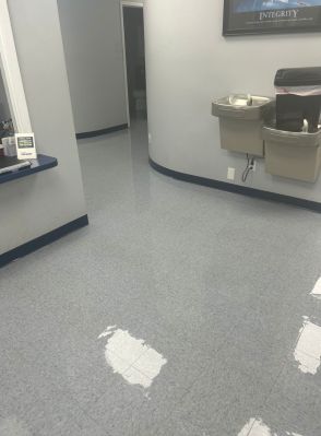 Before & After Commercial VCT Floor Cleaning in Taylors, SC (1)